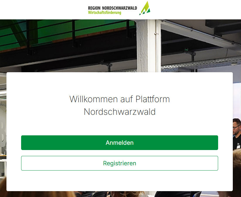 Anmeldung auf der Plattform Nordschwarzwald